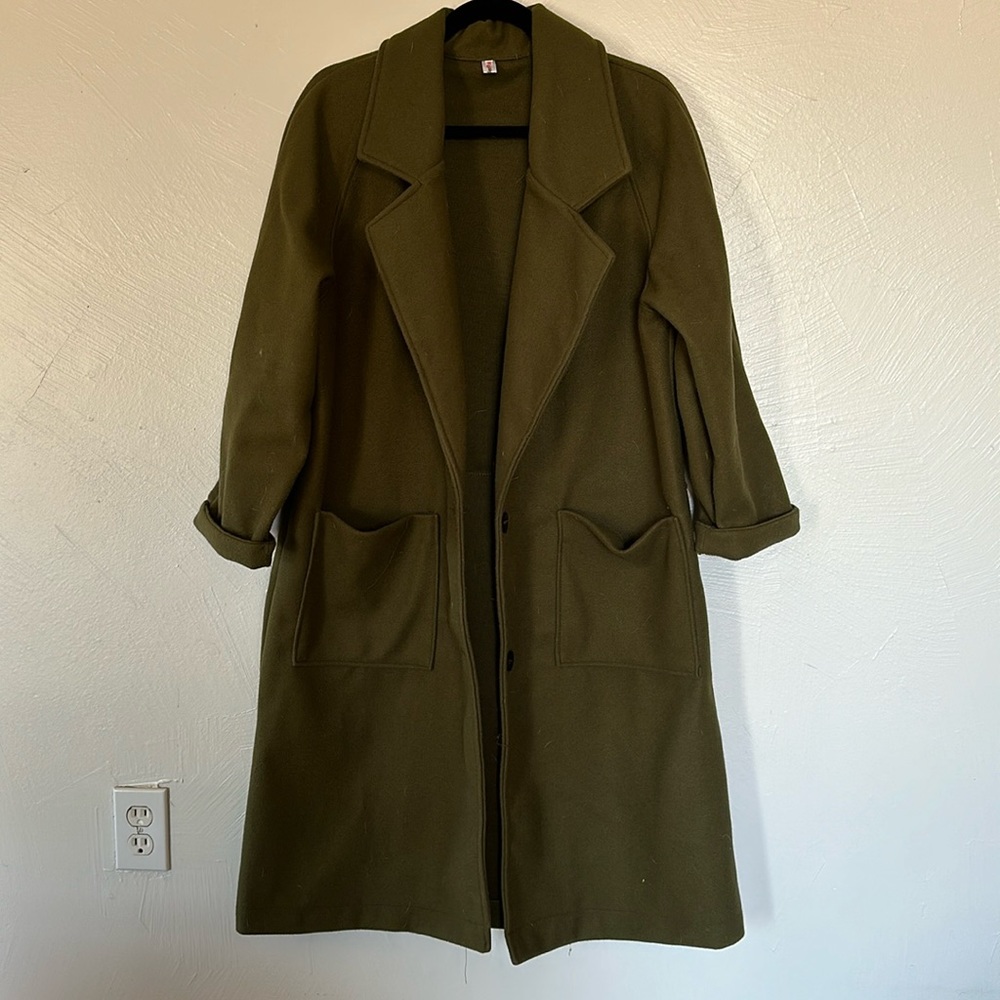 Order Plus Green Coat